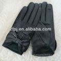 Women's winter bow styles ethiopian leather dress glove